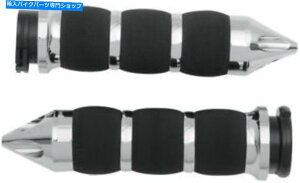 N[p[c H-DI[goCpGC{GANbVObvW /P[uXbgiXpCNN[j AVON Air Cushion Grips for H-D Motorcycles w/Cable Throttle (SPIKE Chrome)
