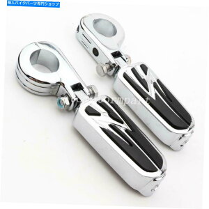 N[p[c ChromeI[goCNbVo[GWK[hnCEFCtbgyÕn[[_rbh\ Chrome Motorcycle Crash Bar Engine Guard Highway Foot Pegs for Harley Davidson