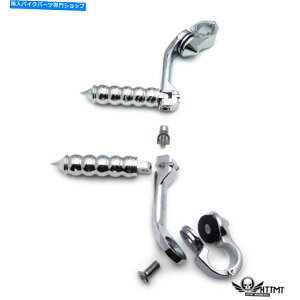 N[p[c Chrome 5 "OtbgyOVK[z[NX1.25"n[[X[p[E1200pGWK[h Chrome 5" Long Foot Peg Sugar Hawks 1.25" Engine Guard For Harley SuperLow 1200