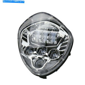 N[p[c 1s[NLEDI[goC̃wbhCg2012-2016NXJg[cA[ 1PC Chrome LED Motorcycle Headlight for Victory 2012-2016 Cross Country Tour