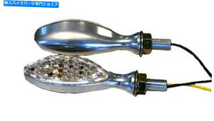 N[p[c ks 25-8913 LED~j}[J[CgAȉ~`AubVONi15 LEDj K&s 25-8913 Led Ultra MinI-Marker Lights, Oval, Brushed Chrome (15 Leds)