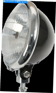 �N���[���p�[�c Emgo Bates�X�^�C���w�b�h���C�g5 3/4 �u���b�N/�N���[��66-84151BC Emgo Bates Style Headlight 5 3/4 Black/Chrome 66-84151BC�y���s�A���i�z