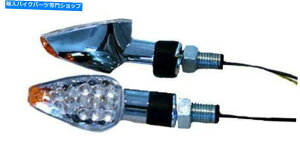 N[p[c KS 25-8947 LEDEg~j}[J[CgAgCAOW /Ao[`bvANASH K&s 25-8947 Led Ultra MinI-Marker Lights, Triangle W/amber Tip, Chrome, sh