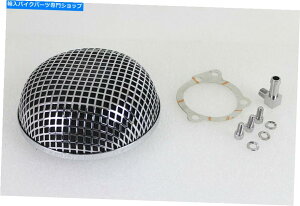 N[p[c Wyatt Gatling ChromeEhbVGAN[i[tBbgn[[_rbh\ Wyatt Gatling Chrome Round Mesh Air Cleaner fits Harley-Davidson