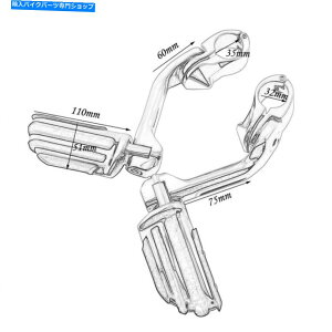�N���[���p�[�c �n�[���[���[�h�L���O�X�y�V�����X�g���h�O���C�h�A�����J�̂��߂̃I�[�g�o�C�̍������H�̑��̃y�O1-1 / 4  Motorcycle Highway Foot Pegs 1-1/4 For Harley Road King Special Street Glide US�y��