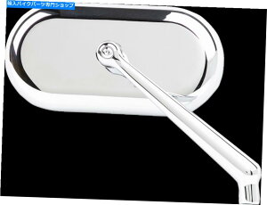 N[p[c n[[̂߂̃I[goC̋̉Eȉ~`̉E˂ Arlen Ness Chrome Single Oval Right Hand Screw in Motorcycle Mirror for Harley