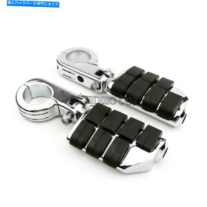 N[p[c N[1-1 / 2 "1.5"n[[z_}n̂߂̃GWK[ho[̍HyO Chrome 1-1/2" 1.5" Engine Guard Bar Highway Foot Pegs For Harley Honda Yamaha