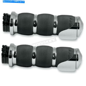 N[p[c GC{Obv3ON[GANbVObvW /Xbg{X - AIR-90-BOSS Avon Grips 3-Ring Chrome Air Cushioned Grips w/Throttle Boss - AIR-90-BOSS