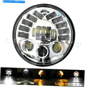 �N���[���p�[�c 7��LED E9�h�b�g�w�b�h���C�gHI / LO�r�[���w�b�h�����v 7 in LED E9 DOT Headlight Hi/Lo Beam Headlamp for Harley Touring Electra Glide�y���s�A���i�z