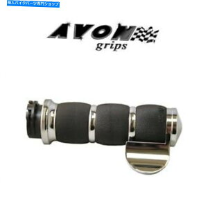 N[p[c GC{GANbVN[I[goCObvXbg{X[hLO_CiOCh Avon Air Cushion Chrome Motorcycle Grips Throttle Boss Road King Dyna Glide