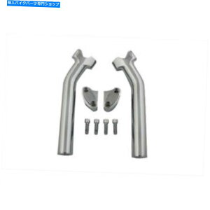 クロームパーツ Chrome 9.5 "1"のためのバッファロープルバックライザー2pcハンドルバーズハーレーソフトダイナXL Chrome 9.5" Buffalo Pullback Risers 2pc for 1" Handlebars Harley Softail Dyna XL