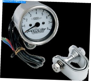 �N���[���p�[�c �h���b�O�X�y�V����8000 RPM�N���[���d�q�^�R���[�^2.4 �n�[���[�_�r�b�h�\�� Drag Specialties 8000 rpm Chrome Electronic Tachometer 2.4 Harley Davidson�y���s�A���i�z