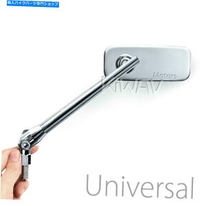 N[p[c Chrome Mirrors ClassicPlus`Triumph Bonneville Speed TripletBbg܂ Chrome mirrors ClassicPlus rectangular fits Triumph Bonneville Speed Triple