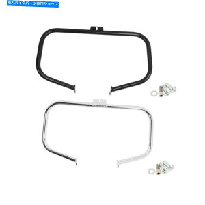 N[p[c 1 1/4 "GWK[hNbVo[tBbgn[[\tgFL 2000-N/ubN 1 1/4" Engine Guard Crash Bar Fit For Harley Softail FL 2000-Later Chrome/Black
