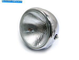 �N���[���p�[�c �o�C�N�w�b�h���C�g12V 55W�J�t�F���[�T�[�v���W�F�N�g - 6 3/4 �N�����X�`�[�� Motorbike Headlight 12V 55W Cafe Racer Project - 6 3/4 Chrome Steel�y���s�A���i�z