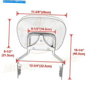 �N���[���p�[�c Sissy Bar���q�o�b�N���X�gW /�A�b�v���C�g�̂��߂̃p�b�h�A�b�v���C�g�E���g��2009-2019 Sissy Bar Passenger Backrest w/ Pad Upright for Harley Touring Ultra 2009-2019�y���s�A���i�z