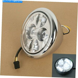N[p[c I[goC5-3 / 4 "vWFN^[LEDwbhCgṽn[[X|[cX^[XL 883 1200 Motorcycle 5-3/4" Projector LED Headlight Lamp For Harley Sportster XL 883 1200