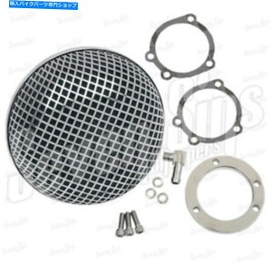 N[p[c NbVoOACGAN[i[tB^[lCVY`bp[n[[{o[ CHROME MESH BUG EYE AIR CLEANER FILTER KEIHIN CV CARBS CHOPPER HARLEY BOBBER