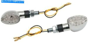 N[p[c ZXeN[{fB25-8937tĂLED~jX^[N}[J[Cgȉ~` LED Ultra Mini Stalk Marker Lights Oval with Short Stem Chrome Body 25-8937