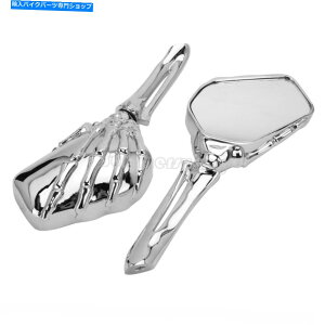 �N���[���p�[�c Harley Sportster Softail Dyna Road King Tour Street US�p�N���[���X�J���~���[ Chrome Skull Mirrors For Harley Sportster Softail Dyna Road King Tour Street US�y���s�A���i�z