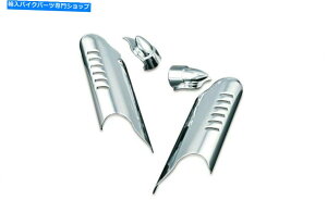 N[p[c Fender BossKuryakyn̉̕ΌChrome 419100 Kuryakyn Lower Leg Deflector Shields with Fender Boss Covers Chrome 419100