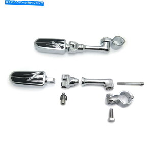 N[p[c Chrome Flash 4.5 "Footpeg 1.25"}nXV250n[[_Cic[̃GWK[h Chrome Flash 4.5" FootPeg 1.25" Engine Guard For Yamaha XV250 Harley Dyna Tourin