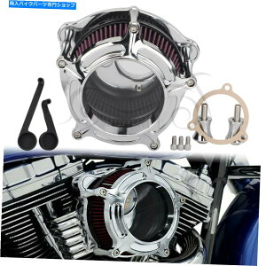 N[p[c Harley M8 Touring Flht Trike 17-20̂߂Chrome Clacity Air CleanerێtB^[ Chrome Clarity Air Cleaner Intake Filter For Harley M8 Touring FLHT Trike 17-20