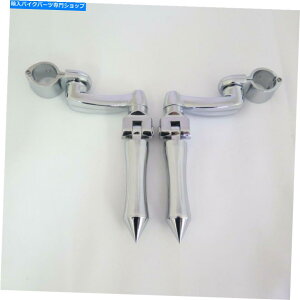 N[p[c 1.5C`Ho[GWK[hpN[nCEFCyONv Chrome highway pegs & clamps for 1.5 inch highway bar engine guard