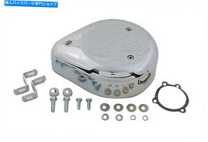 N[p[c ܃hbvGAN[i[LbgN[t[tBbgn[[ - _rbh\ Tear Drop Air Cleaner Kit Chrome Flame fits Harley-Davidson