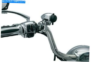 クロームパーツ 1 "ハンドルバー1423のためのクランプ付きクレキインクローム電力点充電器 KURYAKYN CHROME ELECTRICAL POWER POINT CHARGER WITH CLAMP FOR 1" HANDLEBARS 1423