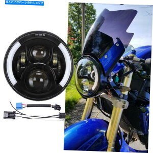N[p[c 7C`I[goCLEDvWFN^[wbhCg̃n[[z_XYLR胄}n 7inch Motorcycle LED Projector Headlight For Harley Honda Suzuki Yamaha Kawasaki