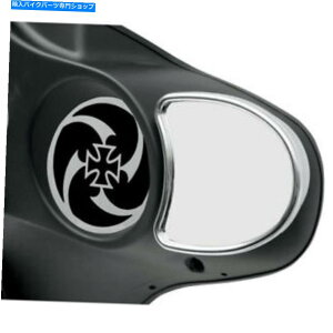 N[p[c Drag Specialties ChrometFAO~[yAW / OuChX|bg1996-13n[[t Drag Specialties Chrome Fairing Mirror Pair w/o Blind Spot 1996-13 Harley FLHT