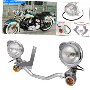 N[p[c Chrome Drivingʉ߃^[VOiX|bgCgo[tBbgn[[c[O1994-13 Chrome Driving Passing Turn Signal Spot Light Bar Fit for Harley Touring 1994-13