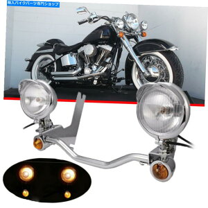 N[p[c n[[c[O[hLOpNtgX|bgCgpXCgo[}Eg Chrome Front Spotlight Passing Lamp Light Bar Mount For Harley Touring Road King