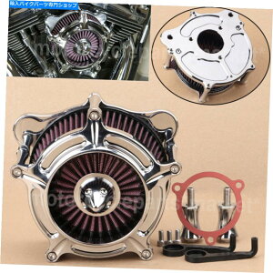 N[p[c Harley Tri Glide 09-16 SOSAIL FLSTN̂߂̃NXpCNGAN[i[zCtB^[ Chrome Spike Air Cleaner Intake Filter For Harley Tri Glide 09-16 Softail FLSTN
