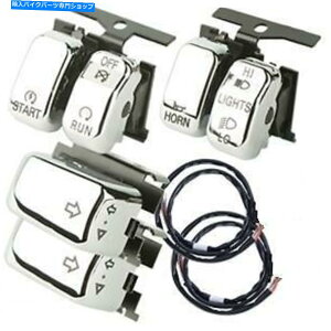 クロームパーツ ハンドルバースイッチハーリーソフトFLST FLSTCヘリテージFLSTS Springer FLSTN 07-10 HANDLEBAR SWITCHES HARLEY SOFTAIL FLST FLSTC HERITAGE FLSTS SPRINGER FLSTN 07-10