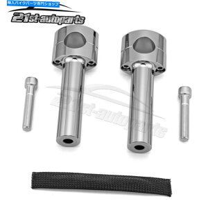 N[p[c HD Springer Softail Flst̂߂̃nho[Nv}Eg Chrome Tall 6" Rise 1-1/4" Handlebar Clamps Mount For HD Springer Softail FLSTS