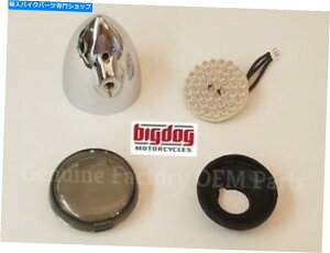 �N���[���p�[�c OEM�r�b�O�h�b�O�I�[�g�o�C���ALED�^�[���V�O�i���A�Z���u���iW Smoke Tint Lens�j2003-11 OEM Big Dog Motorcycle Rear LED Turn Signal Assembly (w Smoke Tint Lens) 2003-11�y���s�A���i�z