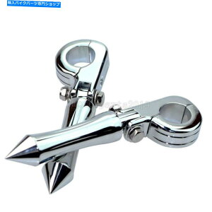 �N���[���p�[�c Chrome Spike Highway Foot Pegs Rest�}�E���g�t�B�b�g�n�[���[ - Davidson Road Glide Chrome Spike Highway Foot Pegs Rest Mount Fit For Harley-Davidson Road Glide�y���s�A���i�z
