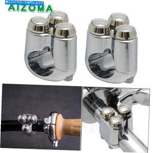 N[p[c 2s[XI[goCnhRg[XCb`3{^XCb`22mm 7/8 "nho[ 2pcs Motorcycle Hand Control Switches 3 Button Switch for 22mm 7/8" Handlebar