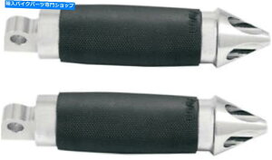 N[p[c H-DI[goĈ߂̃GC{JX^֊s܂肽ݎtbgyOiXpCNNj AVON Custom Contour Folding Foot Pegs for H-D Motorcycles (SPIKE Chrome)