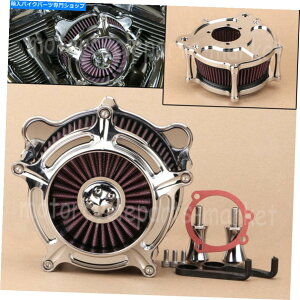 N[p[c Harley DynaXCb`obNFLDbb{û߂̃N[GAN[i[ԋzCtB^[tBbg Chrome Air Cleaner Red Intake Filter Fit For Harley Dyna Switchback FLD Fat Bob