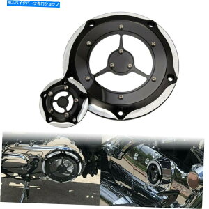 �N���[���p�[�c �n�[���[���[�h�L���O�G���N�g���O���C�h�\�t�g�N���[�����u���b�N�p�_�[�r�[�^�C�~���O�^�C�}�[�J�o�[ Derby Timing Timer Cover For Harley Road King Electra Glide Softail Chrome&Black�y���s