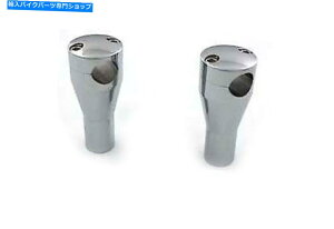 "�N���[���p�[�c 4 ""1""�̂��߂̃N�����e�[�p�[���C�U�[�̃A���~�j�E���o�[�n�[���[BOBBER�`���b�p�[���C�U�[ 4"" Chrome Tapered Risers Aluminum for 1"" Bars Harley Bobber Chopper Riser"