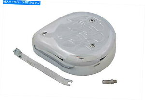 N[p[c ܃hbvGAN[i[LbgN[t[tBbgn[[ - _rbh\ Tear Drop Air Cleaner Kit Chrome Flame fits Harley-Davidson