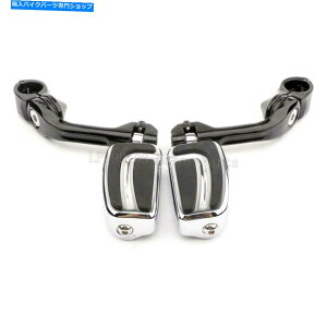 N[p[c Chrome 1-1 / 4 "GWK[htbgPEGSXgW /n[[_rbh\c[OpNv Chrome 1-1/4" Engine Guard Foot Pegs Rest w/Clamps For Harley-Davidson Touring