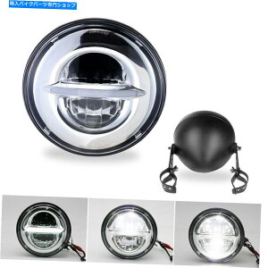 N[p[c N[5.75C`̃I[goCLEDvWFN^[DRLwbhCgtĂwbhCg Chrome 5.75 inch Motorcycle LED Projector DRL Headlight with Headlamp Housing