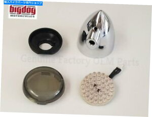 �N���[���p�[�c OEM�r�b�O�h�b�O�I�[�g�o�C�t�����gLED�^�[���V�O�i���A�Z���u���iW /�X���[�N�����Y�j2003-11 OEM Big Dog Motorcycle Front LED Turn Signal Assembly (w/ Smoked Lens) 2003-11�y���s�A���i�z