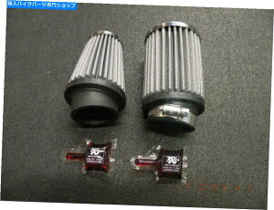 クロームパーツ K&NユニバーサルクロームエアフィルターDUCATI 750スポーツGT 750 1972-73 2フィルターカフェ K&N Universal Chrome Air Filter DUCATI 750 SPORT GT 750 1972-73 2 Filters cafe