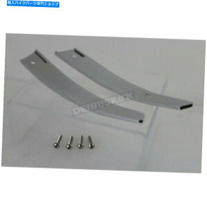 �N���[���p�[�c V-Twin�����N���[���t�����g�K���X�T�C�h�g���� - 57400255 V-Twin Manufacturing Chrome Windshield Side Trim - 57400255